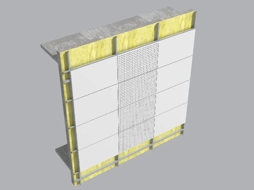 Aluminum Curtain Wall Decorative Perforated Facade Cladding Panels Exterior Wall