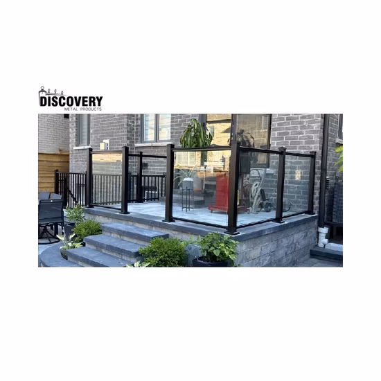 튼튼한 알루미늄 조립식 유리 금속 타일 계단 야외 보행 계단 갑판 난간 부동